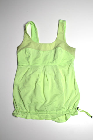 Lululemon neon drawstring bottom tank, size 6 (additional 50% off)