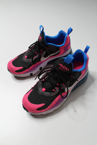 Nike air max react 270 hyper pink running shoes, youth size 5.5/ Euro 38 (fits women 7/7.5) (price reduced: was $58)
