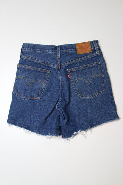 Levi’s high rise cut off jean shorts, size 25