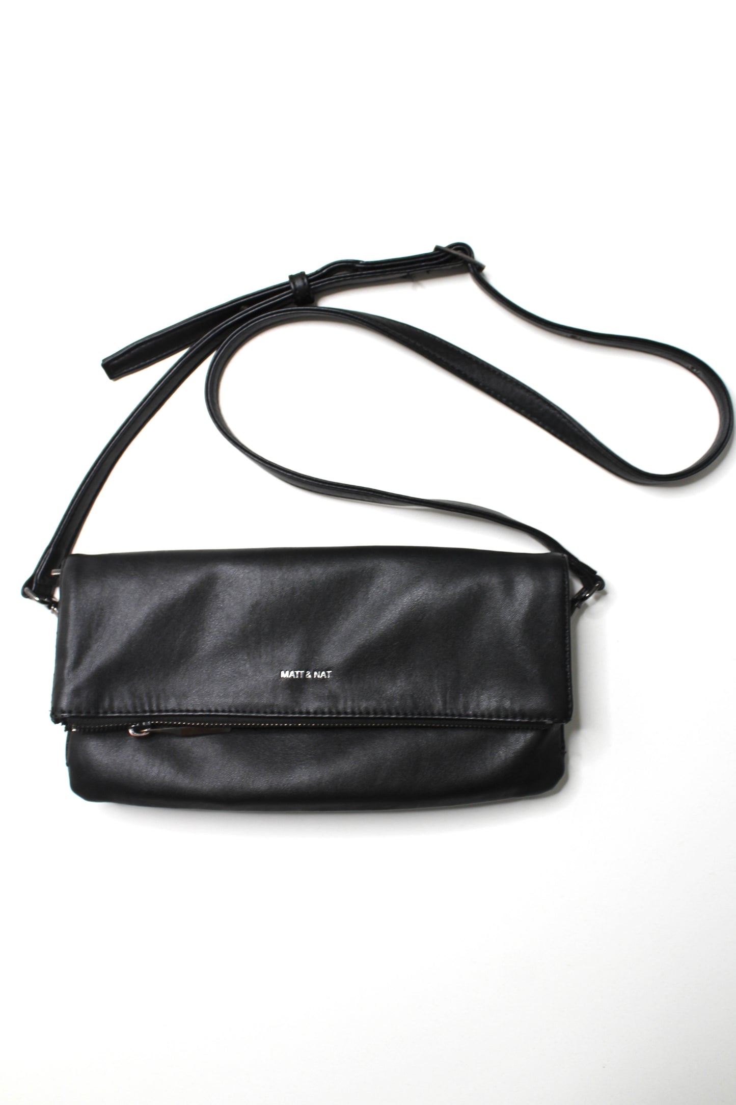 Matt & Nat black fold over crossbody purse (additional 50% off)