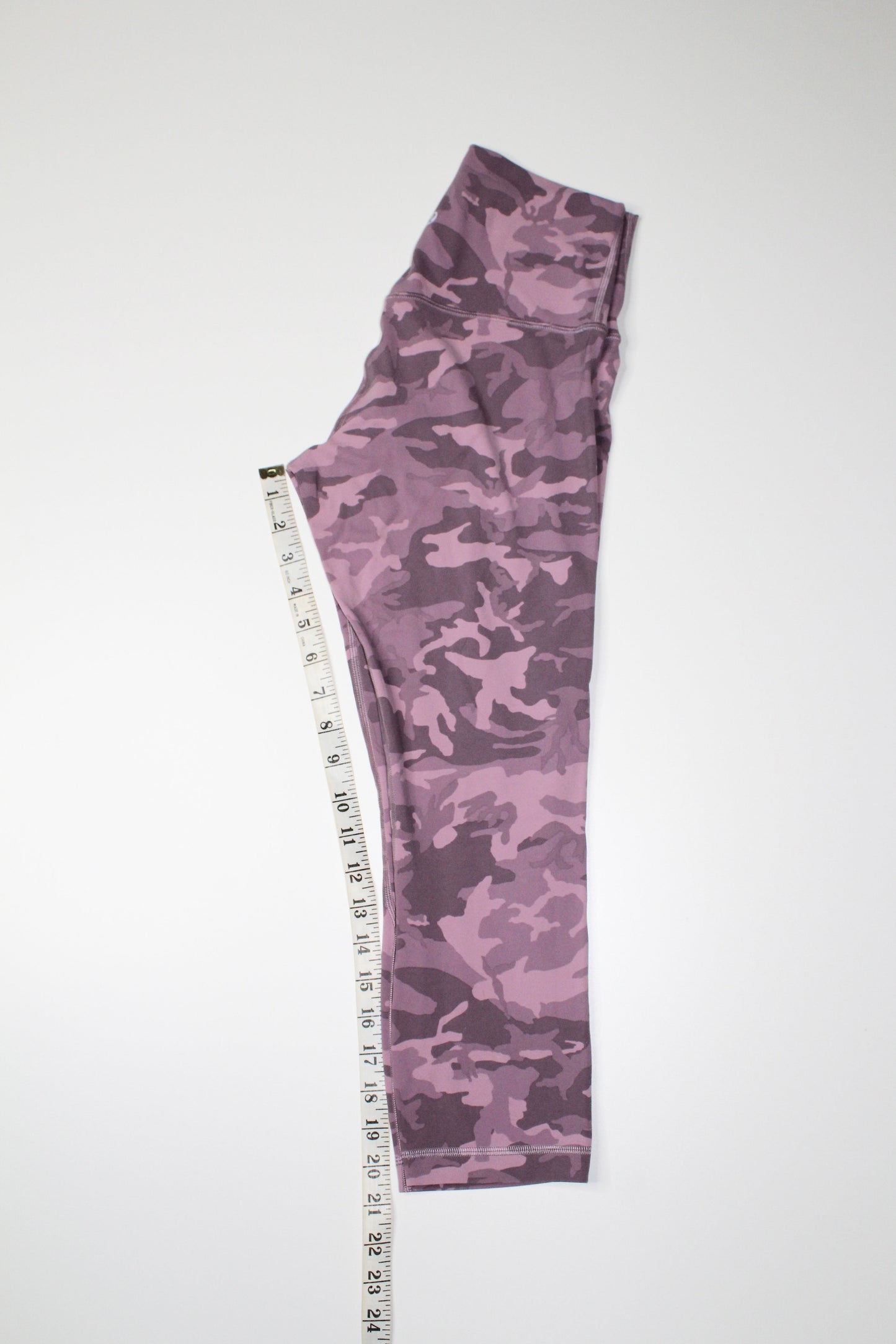 Lululemon incognito camo pink taupe multi align crop legging, size 6 (21”) (price reduced: was $48)