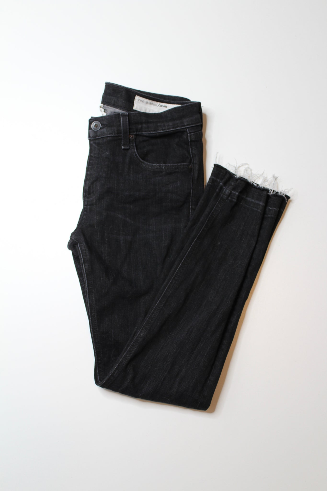 Rag & Bone black concrete dre capri jeans, size 26 (price reduced: was $58)