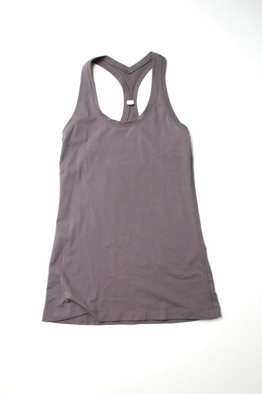 Lululemon grey fawn cool racerback tank II, size 4