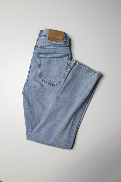 Aritzia denim forum the 'arlo high rise straight' jeans, size 23 (28L) (price reduced: was $58)