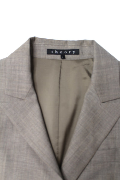 Theory tan wool blazer, size 4 (size small) (additional 50% off)