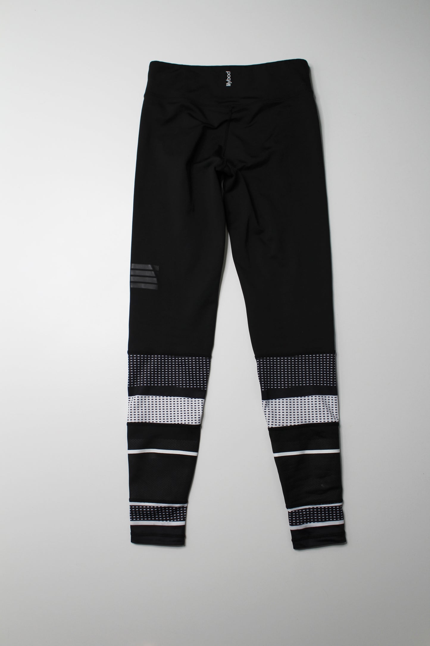 Lilybod black / white leggings, size xs