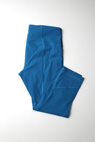 Lululemon Hawaiian blue pace rival crop, size 10 (22") (price reduced: was $48)