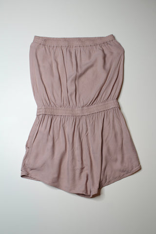 Aritzia Azure Skies dusty pink strapless shorts romper, size small (price reduced: was $25)