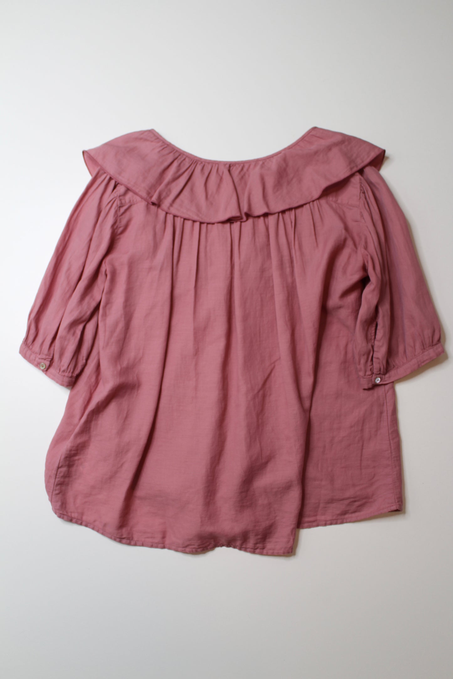 Ba&sh dusty rose ruffle blouse, size small