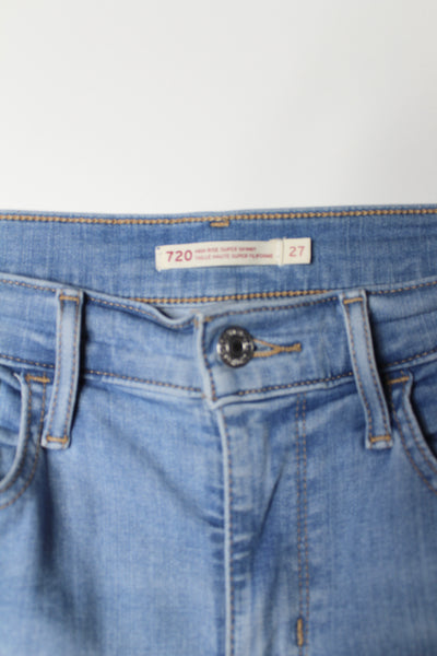 Levi’s high rise super skinny jeans, size 27 (price reduced: was $48)