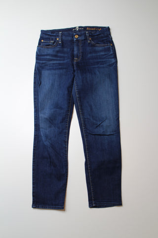 7 for all mankind kimmie crop jeans, size 28