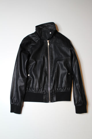 Matt & Nat vegan leather bomber jacket, size xs (relaxed fit) (price reduced: was $68)