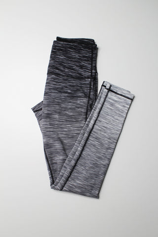 Zella black / white ombre stripe leggings, size xs (price reduced: was $30)