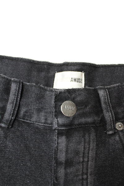 Amuse Society black jean shorts, size 25  (additional 50% off)