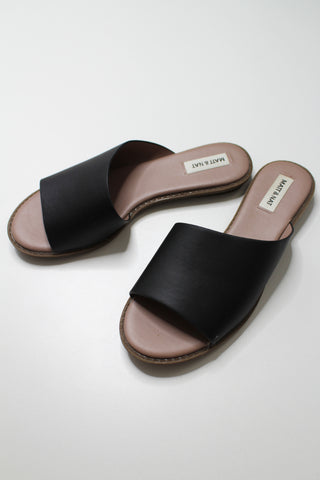 Matt & Nat black lunna vegan slide sandal, size 38 (8) *new without tags