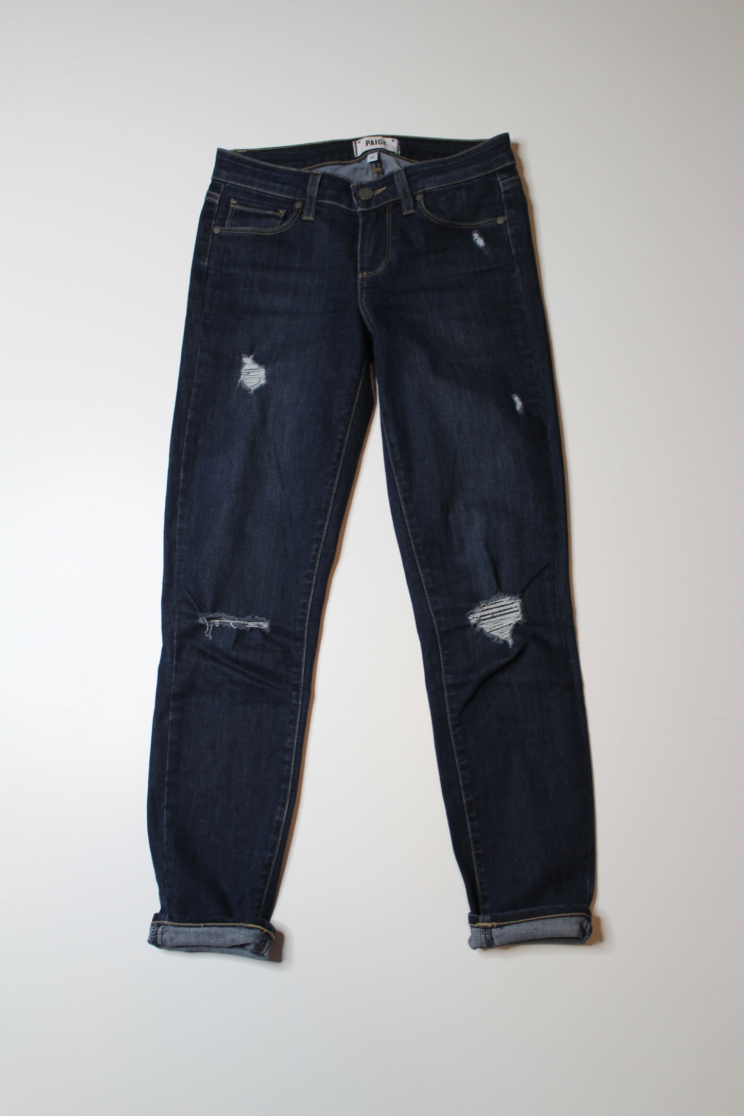 Paige verdugo ankle skinny jeans, size 25 (additional 50% off)