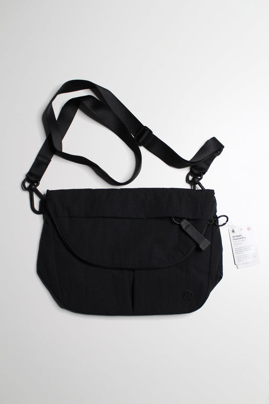 Lululemon black ‘all night festival’ crossbody bag (5L) *new with tags