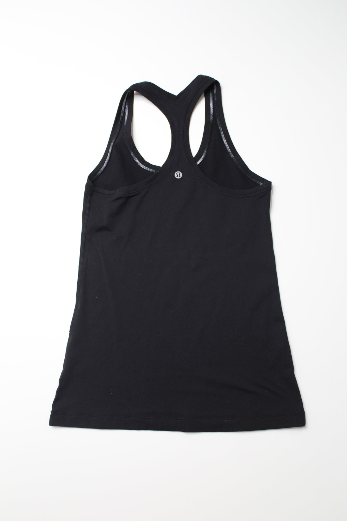 Lululemon black cool racerback II tank, no size. Fits like size 4 loose, or tight 6 (price reduced: was $25)