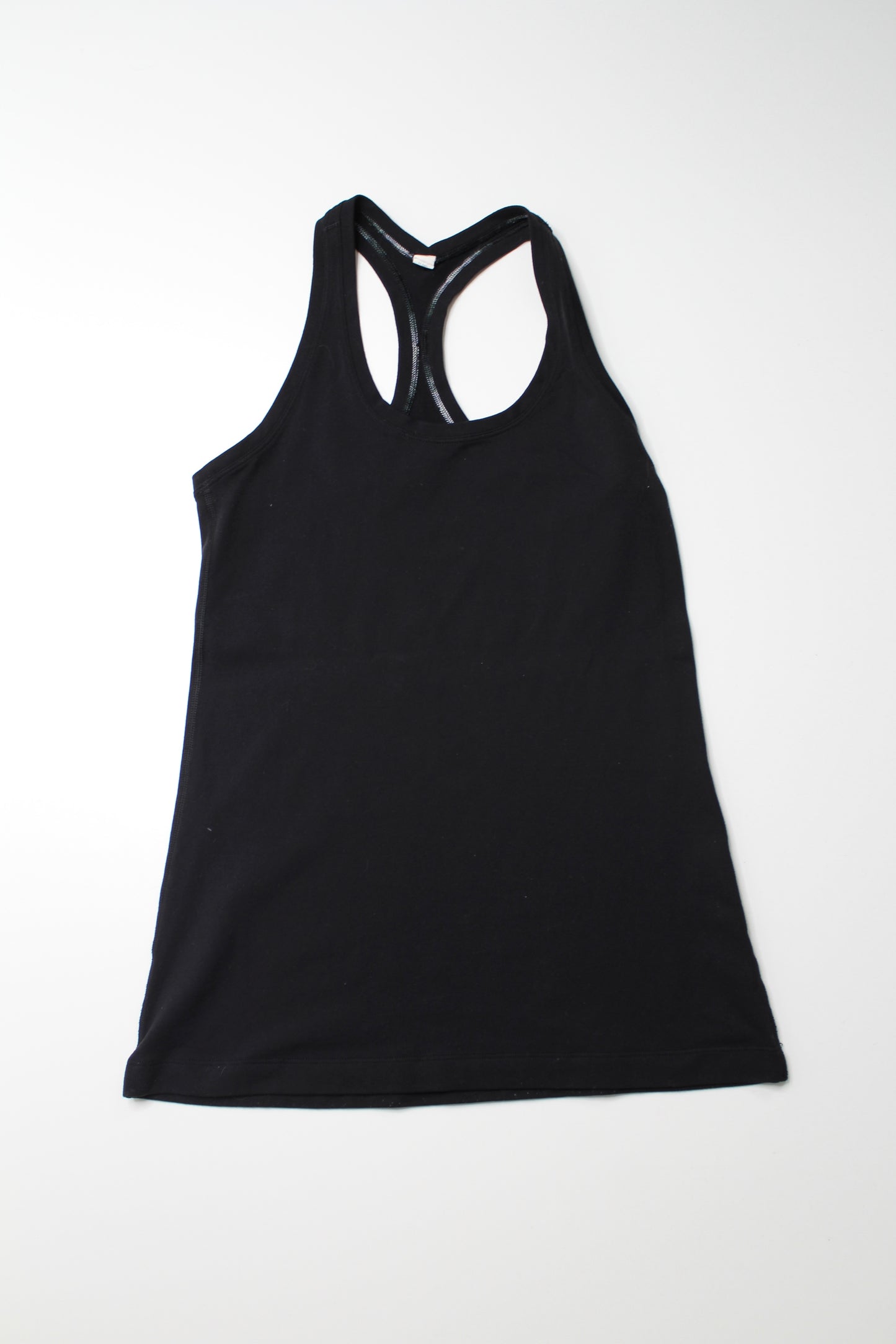 Lululemon black cool racerback II tank, no size. Fits like size 4 loose, or tight 6 (price reduced: was $25)