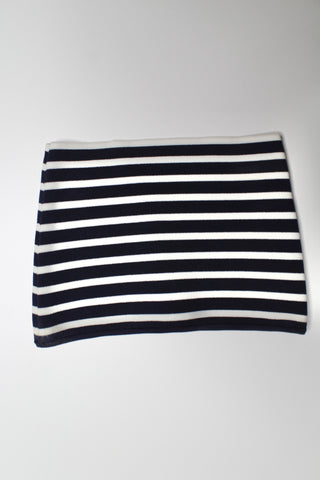 Aritzia babaton navy/cream stretchy crop tube top, size xs (price reduced: was $36)