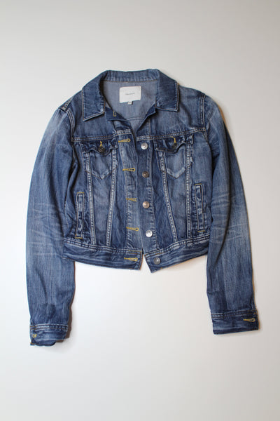 Aritzia talula cropped jean jacket, size xs (additional 20% off)