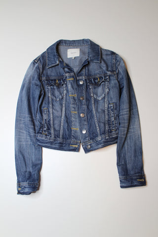 Aritzia talula cropped jean jacket, size xs (additional 20% off)