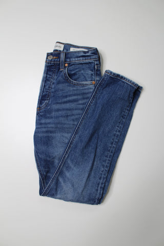 Aritzia denim forum the yoko high rise slim jeans, size 24 (28L)