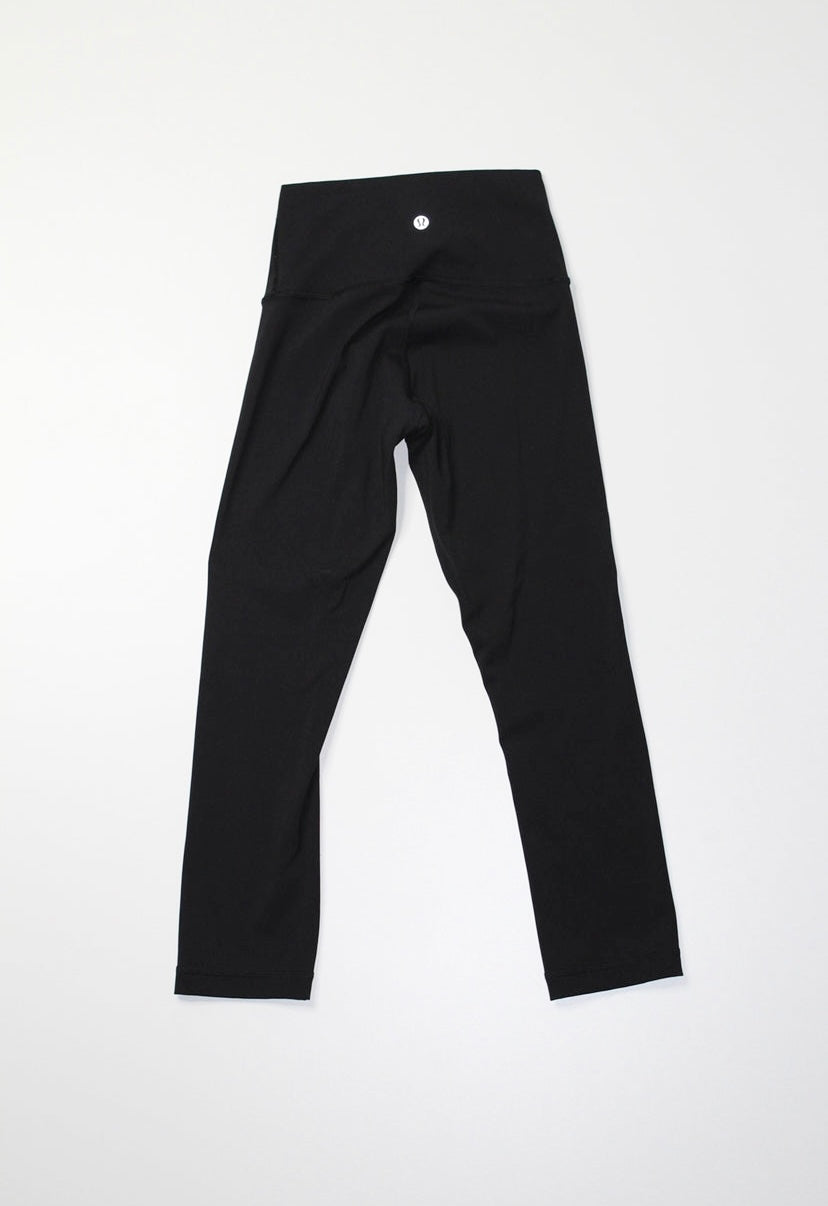 Lululemon black wunder under crop, size 2 (21”) *high rise (price reduced: was $48)