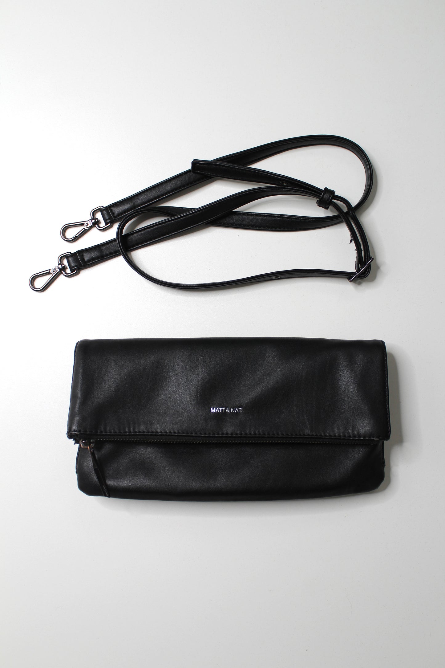 Matt & Nat black fold over crossbody purse (additional 50% off)