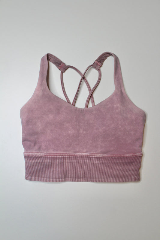 Lululemon snow wash antoinette ‘free to be’ bra, size 2 *long line rib