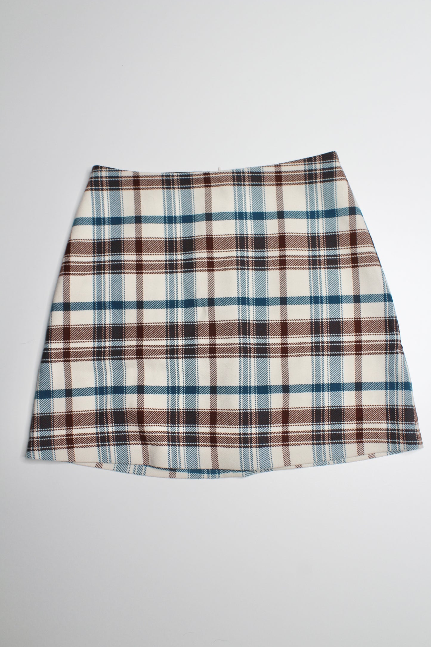 Aritzia Wilfred plaid mini skirt, size 4