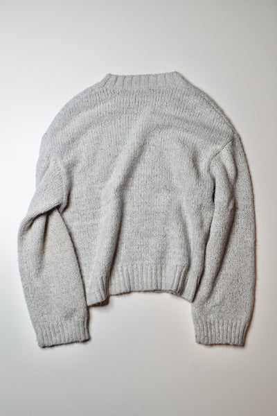 Brunette the Label light grey BLONDE knit sweater, size xs/s (loose fit)