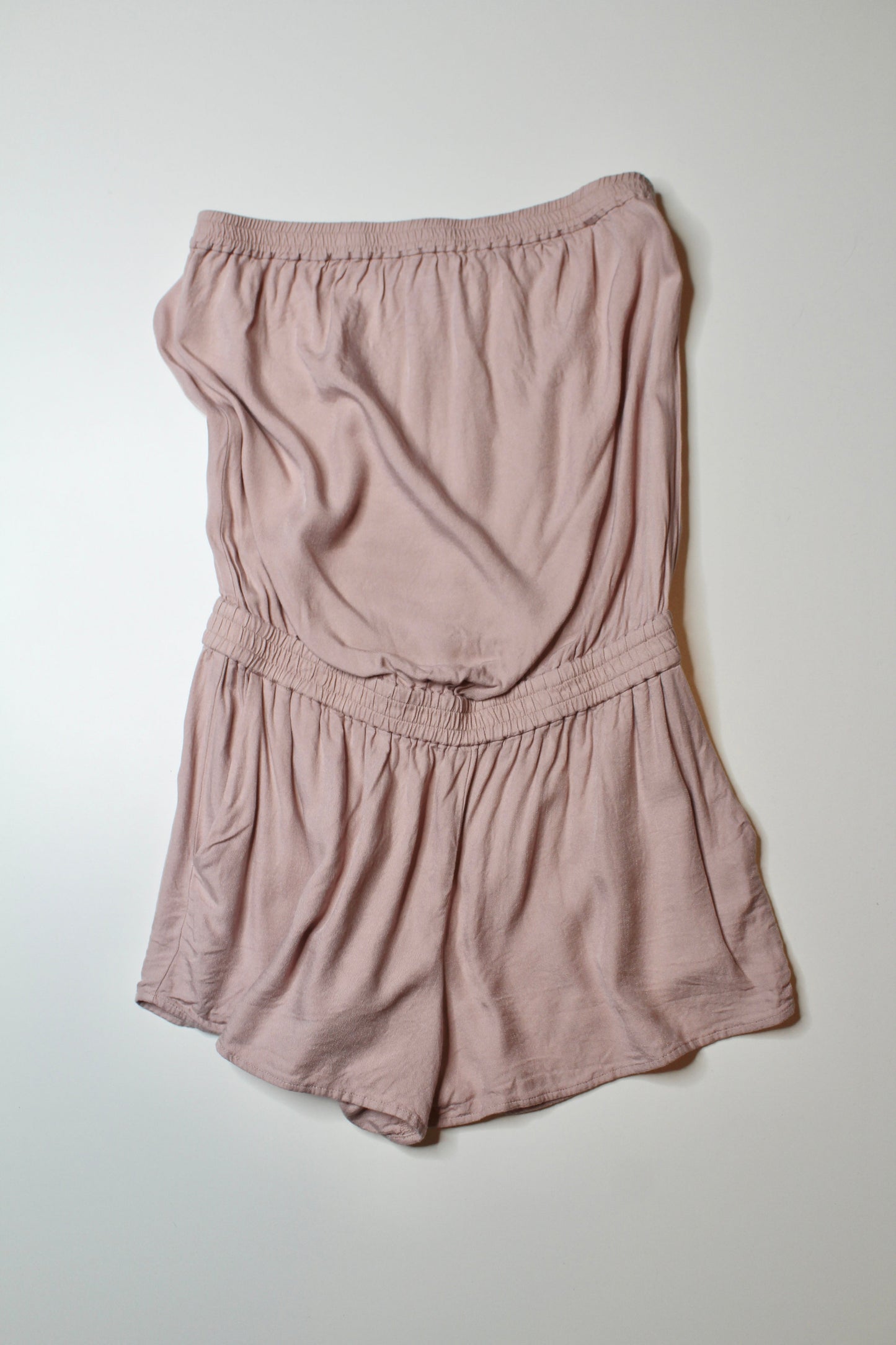 Aritzia Azure Skies dusty pink strapless shorts romper, size small (price reduced: was $25)