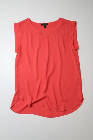 J.CREW bright orange sleeveless blouse, size 2 (loose fit) (price reduced: was $42