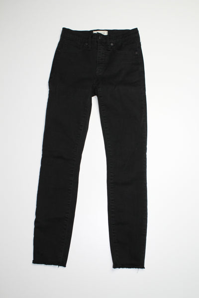 Madewell black 9" high rise skinny jeans, size 24  (price reduced: was $48)