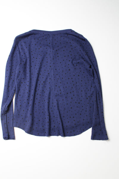 Splendid blue thermal lounge long sleeve, size small  (additional 70% off)