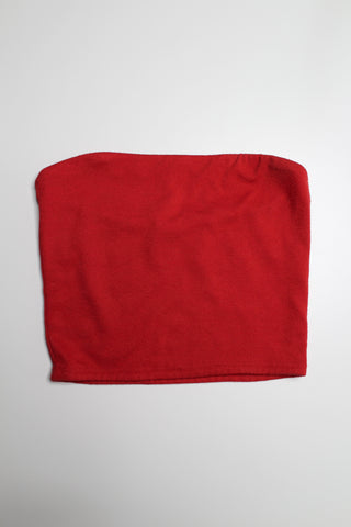 Aritzia wilfred free red Adriana tube top, size medium