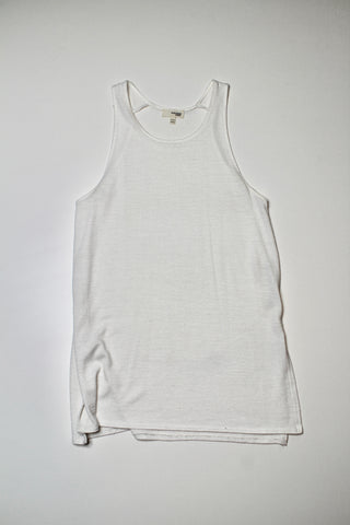 Aritzia wilfred free white ornella jersey tank, size xxs (loose fit) (price reduced: was $15)