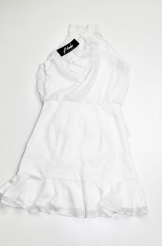 Blondie Boutique white pip dress, size 6 *new with tags (price reduced: was $78)