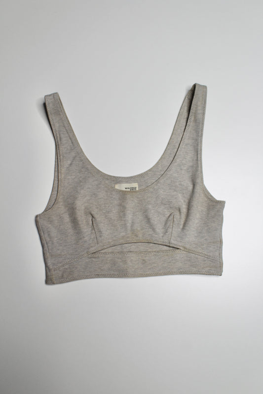 Aritzia wilfred free 'Shannon' cut out crop tank, size medium