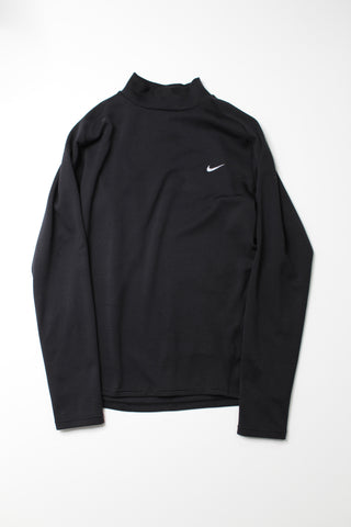 Nike women's black golf long sleeve, size large (fits like size medium)