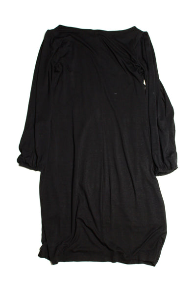 Cynthia Rowley black slit sleeve boat neck dress, size xs (loose fit) (price reduced: was $42)