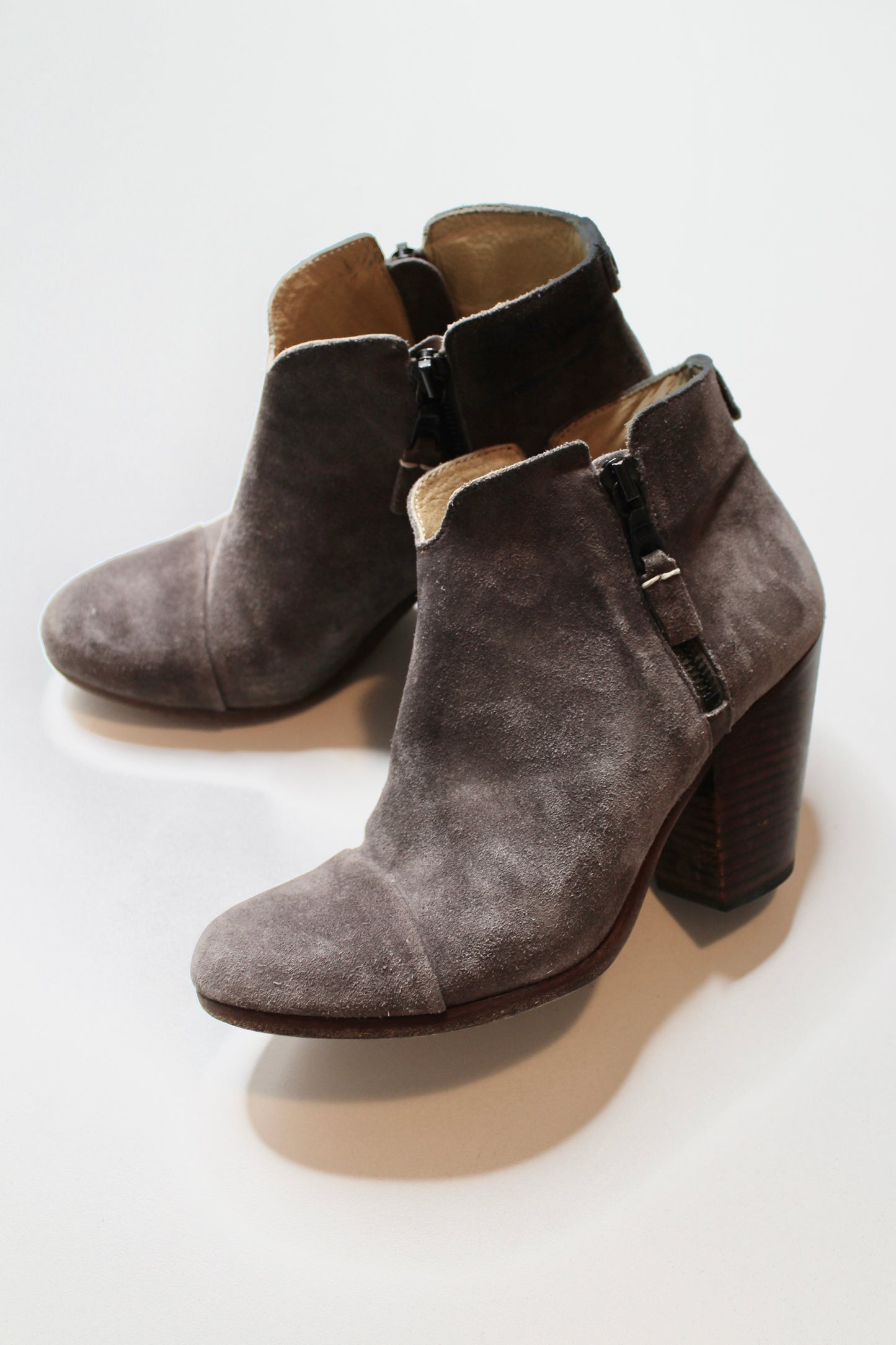 Rag & Bone grey suede margot bootie, size 37 (6.5) (additional 50% off)