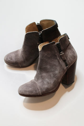 Rag & Bone grey suede margot bootie, size 37 (6.5) (price reduced: was $100)