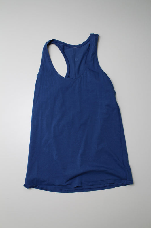 Lululemon blue cotton tank, no size. Fits like size 4 (price reduced: was $25)