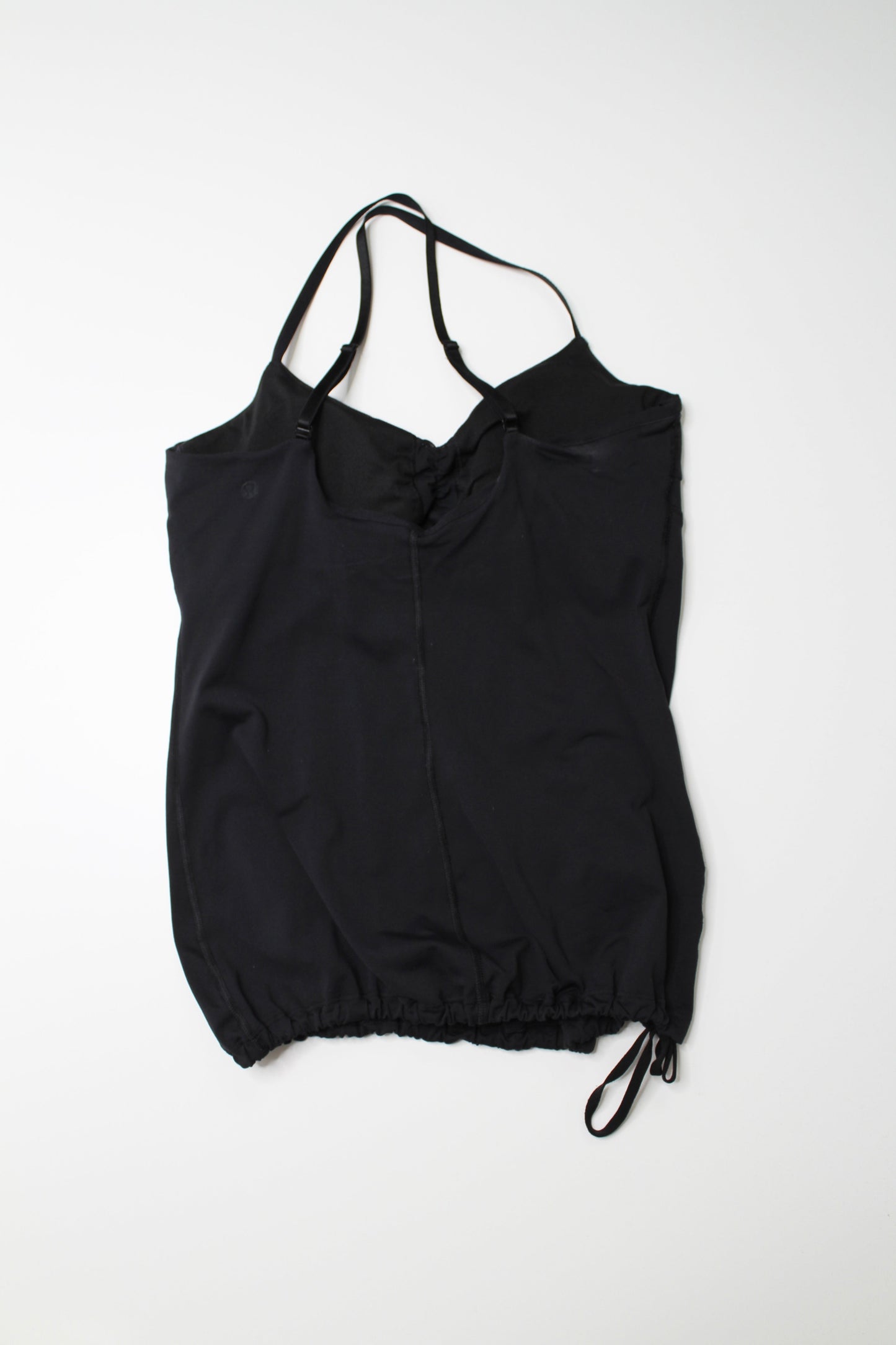 Lululemon black drawstring bottom tank, size 6 (price reduced: was $18)