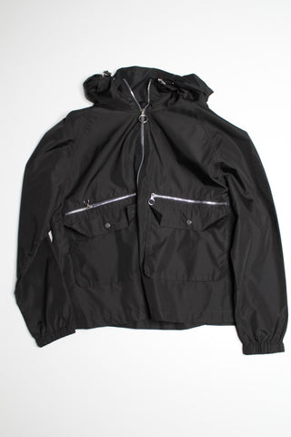 Zara black windbreaker jacket, size xs (loose fit) (additional 70% off)