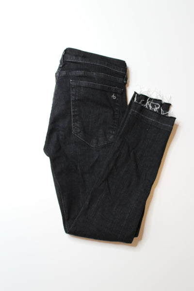 Rag & Bone black concrete dre capri jeans, size 26 (price reduced: was $58)