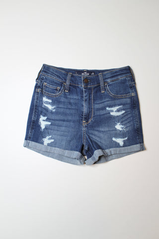 Hollister high-rise denim shorts, size 25