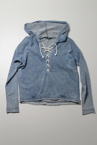 Generation Love (Nordstrom) denim wash pullover hoodie, size xs (loose fit) (additional 20% off)